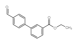 3-(4-甲酰基苯基)苯甲酸乙酯结构式