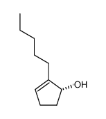(R)-2-pentyl-2-cyclopentenol结构式