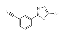 3-(5-巯基-1,3,4-恶二唑-2-基)苯甲腈结构式