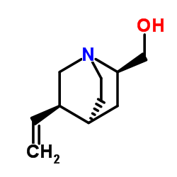 (1|S|,2|S|,5|S|-2-(Hydroxymethyl)-5-vinylquinuclidine Structure