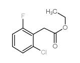 2-氯-6-氟苯乙酸乙酯结构式
