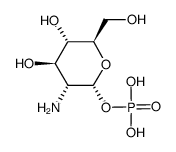 α-D-葡萄糖胺 1-磷酸结构式
