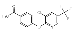 2-(4-乙酰苯氧基)-3-氯-5-(三氯甲基)吡啶结构式