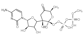 CDP-4-dehydro-3,6-dideoxy-α-D-glucose结构式