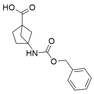 4-(((苄氧基)羰基)氨基)双环[2.1.1]己烷-1-羧酸结构式