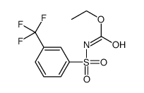 ethyl N-[3-(trifluoromethyl)phenyl]sulfonylcarbamate Structure