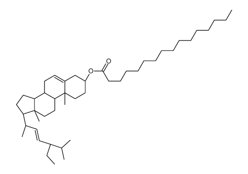 [(3S,8S,9S,10R,13R,14S,17R)-17-[(E,5S)-5-ethyl-6-methylhept-3-en-2-yl]-10,13-dimethyl-2,3,4,7,8,9,11,12,14,15,16,17-dodecahydro-1H-cyclopenta[a]phenanthren-3-yl] hexadecanoate结构式