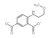 Benzenamine,N-(2-methoxyethyl)-2,4-dinitro- Structure