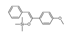 [1-(4-methoxyphenyl)-2-phenylethenoxy]-trimethylsilane结构式
