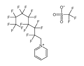 1-(2,2,3,3,4,4,5,5,6,6,7,7,8,8,8-pentadecafluorooctyl)pyridin-1-ium,trifluoromethanesulfonate Structure