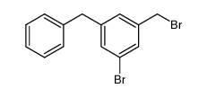 (3-benzyl-5-bromo)benzyl bromide Structure