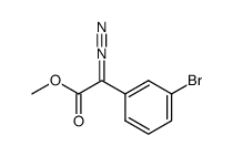 methyl 2-(3-bromophenyl)-2-diazoacetate结构式