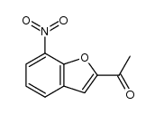 2-acetyl-7-nitrobenzo[b]furan Structure