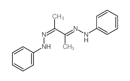 2,3-Butanedione,2,3-di-2-phenylhydrazone structure