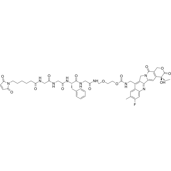 MC-GGFG-AM-(10Me-11F-Camptothecin)结构式