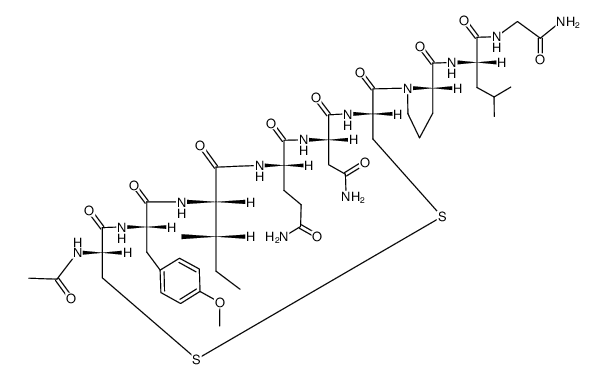 Oxytocin, N-acetyl-2-(O-methyl-l-tyrosine)- Structure