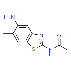 Acetamide, N-(5-amino-6-methyl-2-benzothiazolyl)- (9CI) Structure