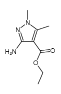 ethyl 3-amino-1,5-dimethylpyrazole-4-carboxylate结构式