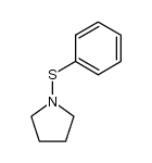 1-(phenylthio)pyrrolidine Structure