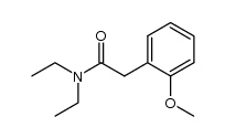 N,N-diethyl-2-(2-methoxyphenyl)acetamide结构式