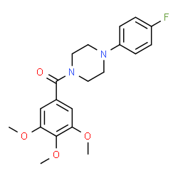 (4-(4-fluorophenyl)piperazin-1-yl)(3,4,5-trimethoxyphenyl)methanone Structure