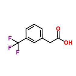 3-(三氟甲基)苯乙酸结构式