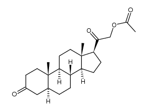 21-acetoxy-5α-pregnane-3,20-dione Structure