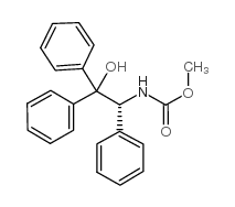 (R)-(+)-N-羧酸甲基-2-氨基-1,1,2-三苯基乙醇结构式