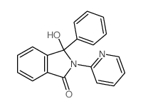 3-hydroxy-3-phenyl-2-pyridin-2-yl-isoindol-1-one结构式