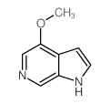 4-甲氧基-6-氮杂吲哚结构式