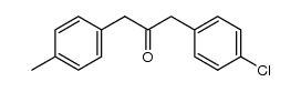 1-p-Methylphenyl-3-p-chlorphenyl-2-propanon结构式