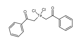 dichloro-diphenacyl-λ4-tellane Structure
