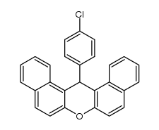 14-(4-chloro-phenyl)-14H-dibenzo[a,j]xanthene结构式