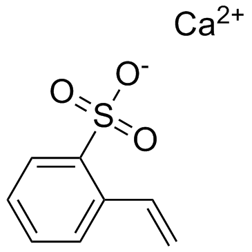Calcium polystyrene sulfonate Structure