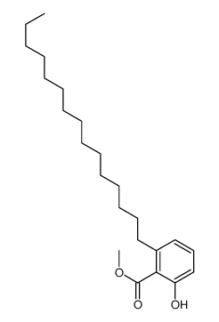 methyl 2-hydroxy-6-pentadecylbenzoate结构式