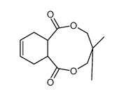 2,2-二甲基丙烷-1,3-双环己基-4-烯-1,2-双羧酸酯结构式