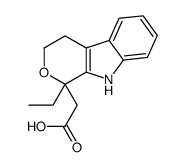 (1-Ethyl-1,3,4,9-tetrahydropyrano[3,4-b]indol-1-yl)acetic acid Structure