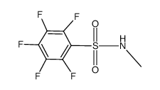 2,3,4,5,6-pentafluoro-N-methylbenzenesulfonamide结构式
