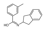 N-(2,3-dihydro-1H-inden-2-yl)-3-methylbenzamide结构式