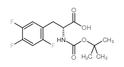 Boc-D-2,4,5-三氟苯丙氨酸结构式