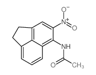 N-(4-nitroacenaphthen-5-yl)acetamide Structure