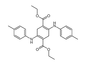 2,5-di-p-toluidino-cyclohexa-1,4-diene-1,4-dicarboxylic acid diethyl ester结构式