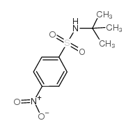 N-叔丁基-4-硝基苯磺酰胺结构式