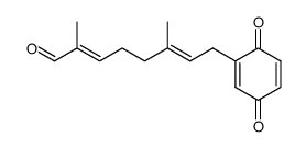 (2E,6E)-8-(3,6-dioxocyclohexa-1,4-dien-1-yl)-2,6-dimethylocta-2,6-dienal Structure