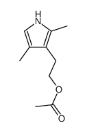 3-(2-Acetoxyethyl)-2,4-dimethylpyrrol结构式