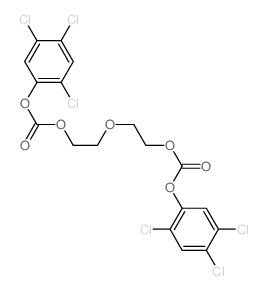 2-[2-(2,4,5-trichlorophenoxy)carbonyloxyethoxy]ethyl (2,4,5-trichlorophenyl) carbonate Structure