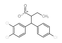 Benzene,1,2-dichloro-4-[1-(4-chlorophenyl)-2-nitrobutyl]- Structure