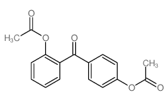 [2-(4-acetyloxybenzoyl)phenyl] acetate结构式