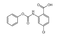 4-chloro-2-((phenoxycarbonyl)amino)benzoic acid结构式