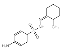 4-amino-N-[(2-methylcyclohexylidene)amino]benzenesulfonamide Structure